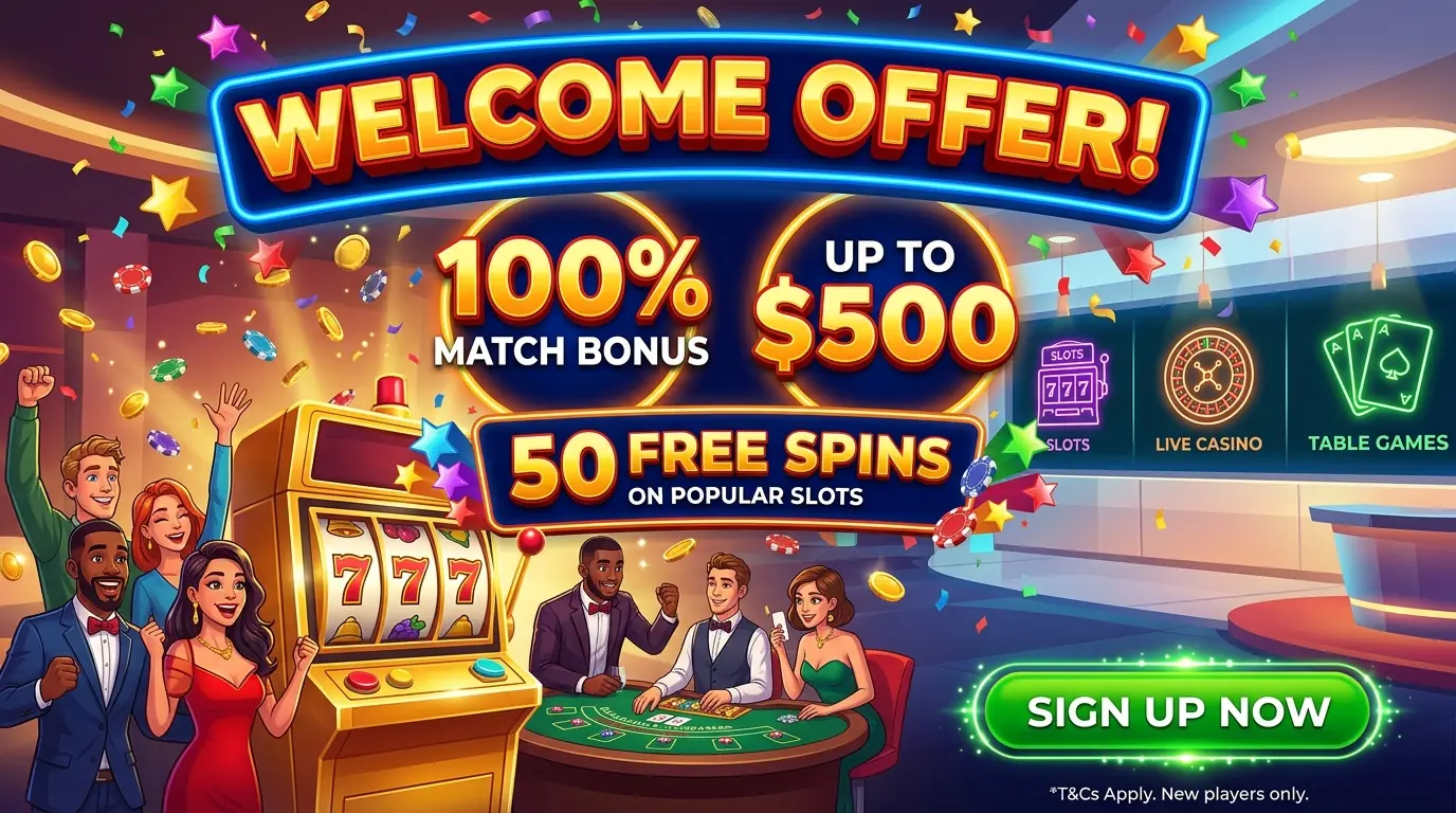 Stay Lucky casino welcome offer
